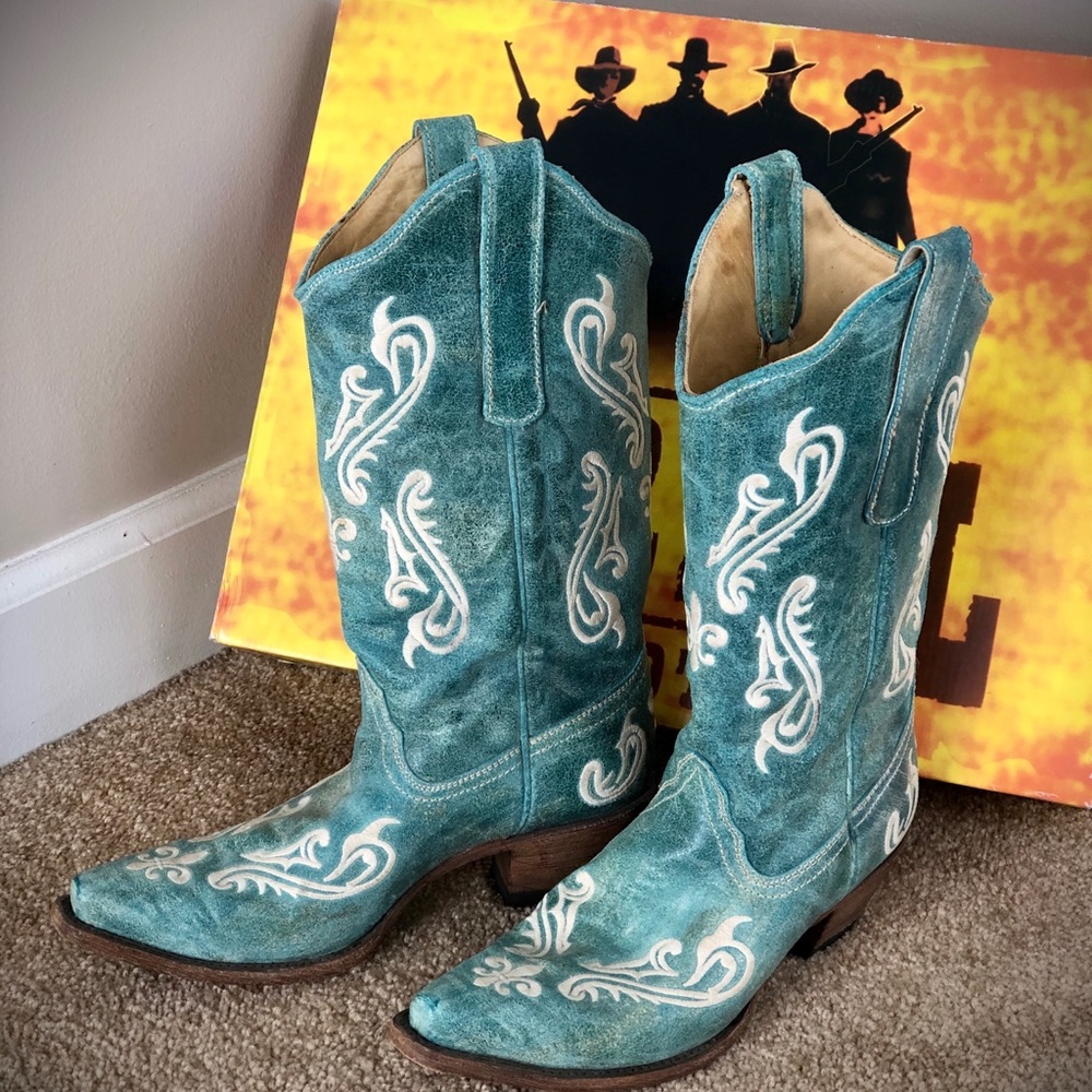 Turquoise Cowboy Boots